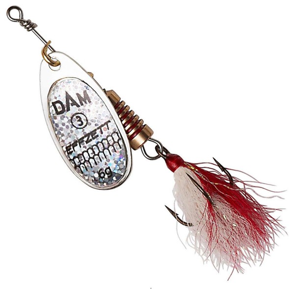 Блешня-вертушка DAM Effzett Standart з борідкою 12гр (reflex silver)