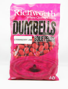 Бойл Richworth Dumbell Boilie Pellets 14mm Strawberry Jam, 400g