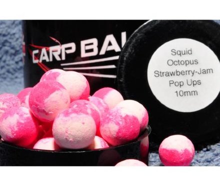 Бойл Carpballs Pop Ups Squid Octopus &amp; Strawberry Jam 10mm