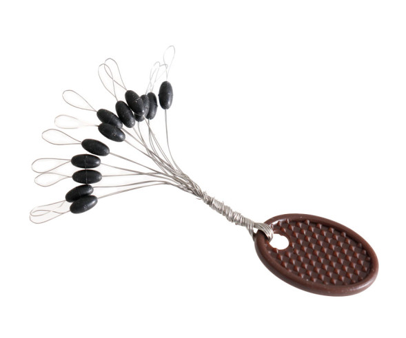 Стопоры для лески Flagman черные S 0,08-0,14 мм 12 шт