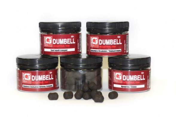 Бойлы Dumbell Rocket Baits Кальмар &amp; Осьминог / Черный перец 10мм 60гр