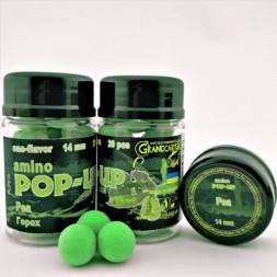 Бойлы amino POP-UP Grandcarp PEA (ГОРОХ) Ø14 мм 20 шт. (PUP018)