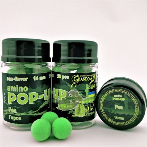 Бойлы amino POP-UP Grandcarp PEA (ГОРОХ) Ø14 мм 20 шт. (PUP018)