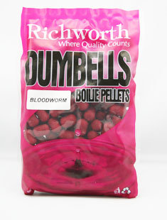 Бойлы Richworth Dumbell Boilie Pellets 14mm Bloodworm, 400g