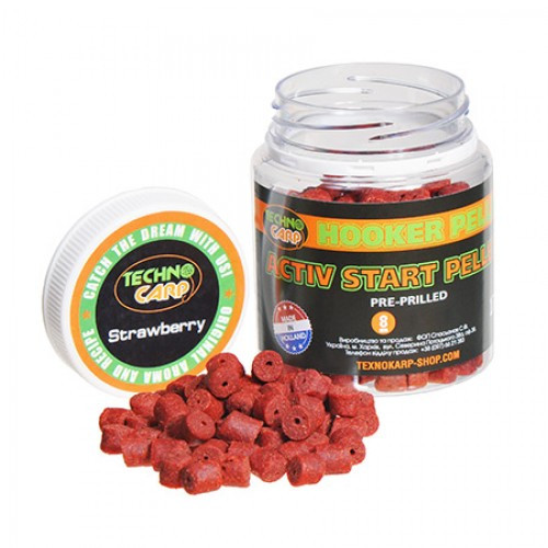 Насадочный пеллетс Technocarp Activ Start Pellets Strawberry 170g