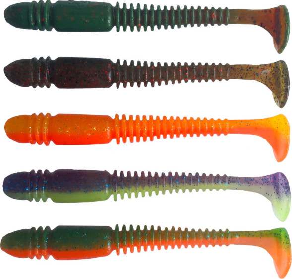 Їстівний силікон Lucky John Tioga 3.9&quot; MIX2 5ps