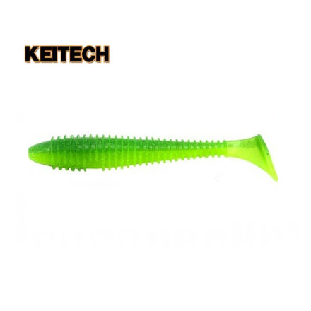 Съедобный силикон Keitech Swing Impact FAT 424 lime chartreuse