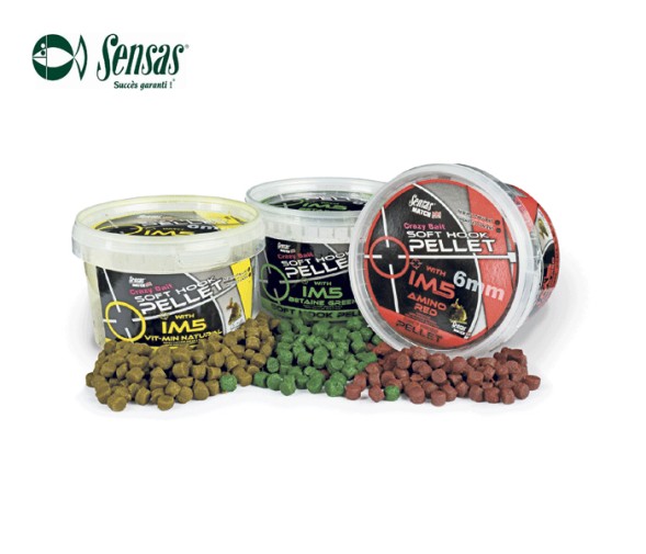 Пелетс Sensas IM5 Vit-min yellow Pellets 900г 6мм