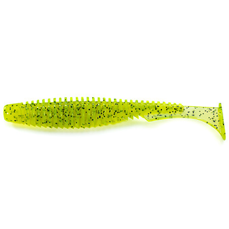 Силикон FishUp U-Shad 3&quot; #055 - Chartreuse/Black (9шт)