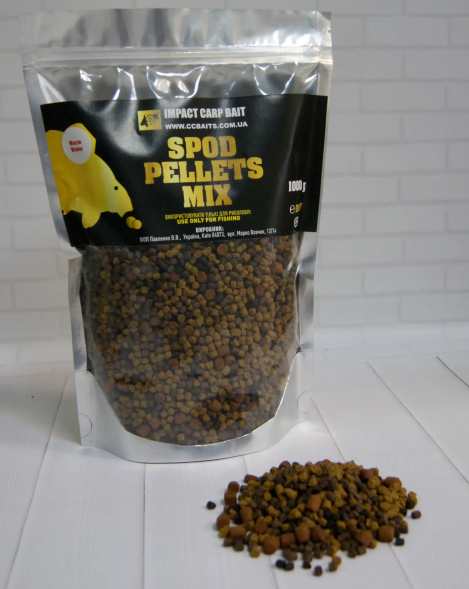 Пеллетс CC Baits Spod Pellets Mix Cold Water 1kg