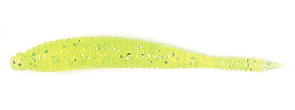Съедобный силикон Lucky John S-Shad 2.8&quot; Lime Chartreuse 7ps