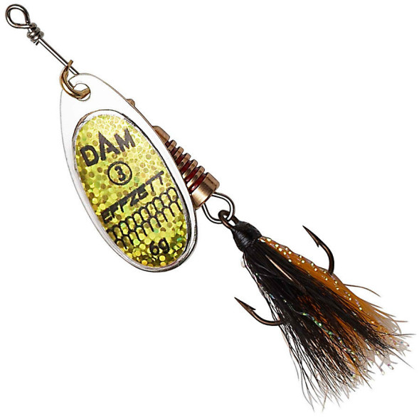 Блешня-вертушка DAM Effzett Standart з борідкою 3гр (reflex gold)