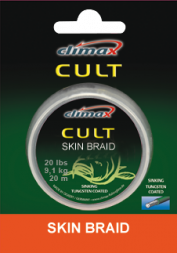 Поводковый материал в оплетке &quot;змеиная кожа&quot; Climax Cult Skin Braid 20lb 9.1kg 20 m