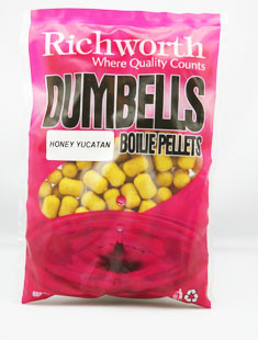 Бойл Richworth Dumbell Boilie Pellets 14mm Honey Yucatan, 400g