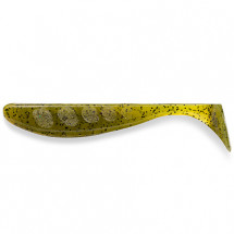 Силікон FishUp Wizzle Shad 5" #074 - Green Pumpkin Seed (4шт)