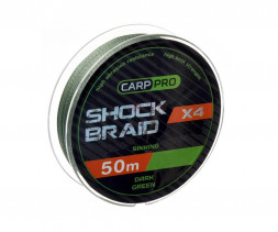 Шок-лідер Carp Pro Shock Braid PE X4 0.16мм 25м Dark Green