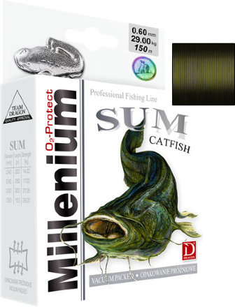 Леска Dragon Millenium Сом 250m 0.45mm 17.20kg