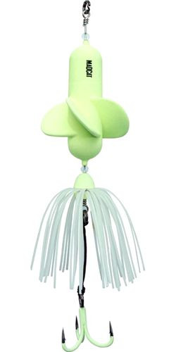 Приманка DAM MADCAT A-STATIC Propeller Teaser - GLOW IN THE DARK 3/0 200g