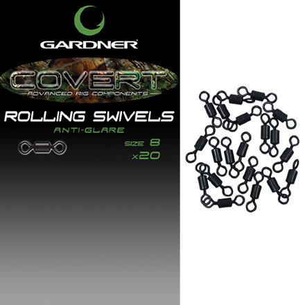 Вертлюжек Gardner Covert Rolling Swivels 8 Anti Glare 20 ps