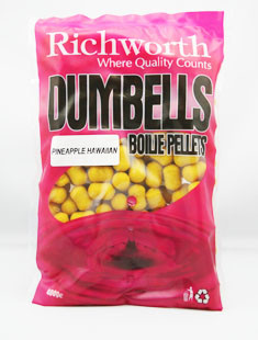 Бойл Richworth Dumbell Boilie Pellets 14mm Pineapple Hawaiian, 400g