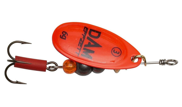 Блешня-вертушка Dam Effzett Fluo red