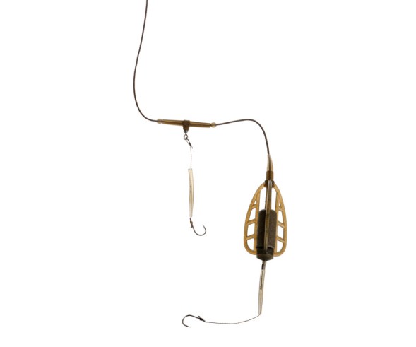 Оснастка Carp Pro Метод 2 крючка №6 на ледкоре 50г