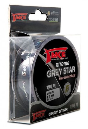 Леска Lineaeffe Take Xtreme GREY STAR 150м 0.23мм FishTest-7.3кг (серая) Made in Japan