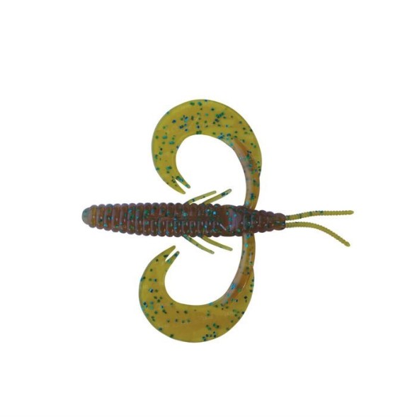 Съедобный силикон Reins BM ROCK 3" 565 Motor Oil Green Flake 8 шт (7,5см)