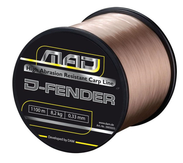 Волосінь D.A.M. MAD D-Fender Carp Line 2000m 0,25mm 4,5kg (brown)