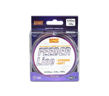 Леска Brain Feeder 300 m 0,26 mm  5.8 kg, 12.8 lb, copper