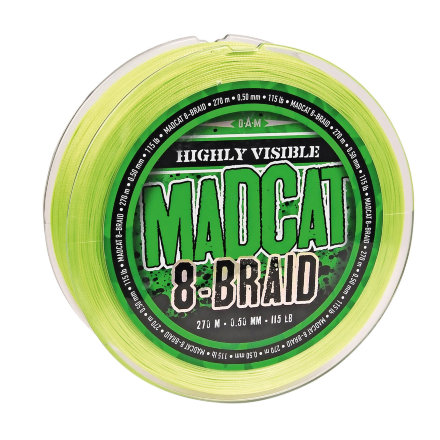 Шнур DAM Madcat 8-Braid Green 270m 0,35mm 29,5kg / 65Lb