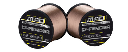 Волосінь D.A.M. MAD D-Fender Carp Line 1600m 0,28mm 5,5kg (brown)