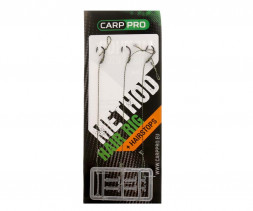 Готовий поводок з гачком Carp Pro Method Hair Rig Hooklink 15 lb №10