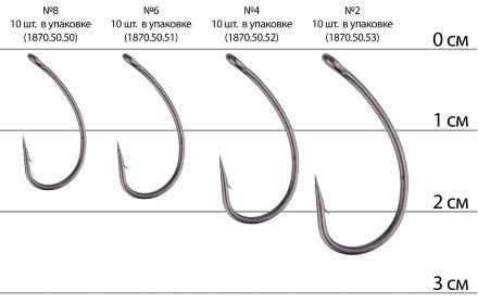 Крючок Select Carp Curve Shank №2