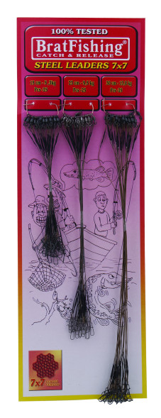 Повідець сталевий Bratfishing 7 * 7, 15 см 5,3 кг