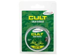 Поводковый материал в оплетке Climax Cult Skin Braid 30lb 14.5kg 15m Camou Green