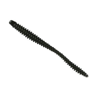 Силикон съедобный Nomura Glitter Rib Worm 120mm 3,5g Black Shiner Back 6шт
