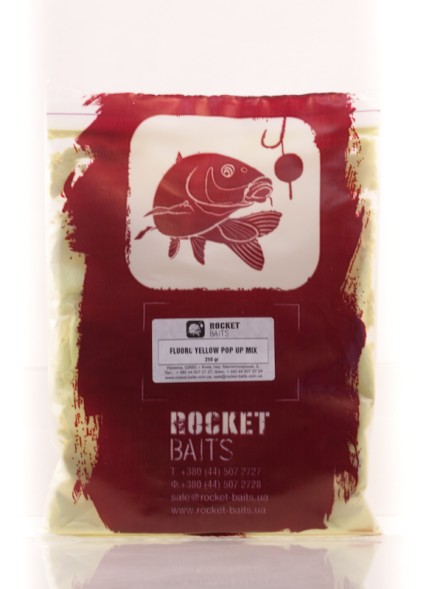 Базова суміш Rocket Baits Fluoro Pop Up Mix (жовтий) 0,2кг