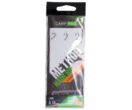 Готовый поводок с крючком Carp Pro Method Hair Rig Line 0.18мм №12