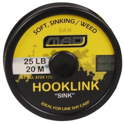 Поводочный материал DAM MAD Hooklink 4-braid &quot;Sink&quot; 20м (color-weed)