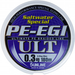 Шнур Sunline PE-EGI ULT 180m #0.6/0.128мм 4.5кг