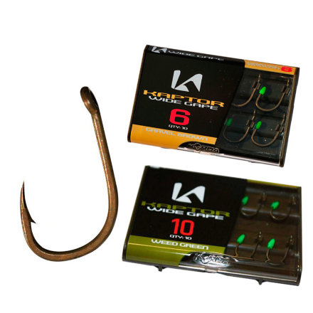 Крючки Korda Kaptor Wide Gape №6 Gravel