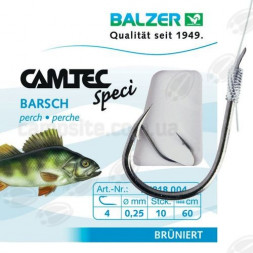 Гачок з повідцем Balzer Camtec Speci Hooks Perch №8 (10 шт)