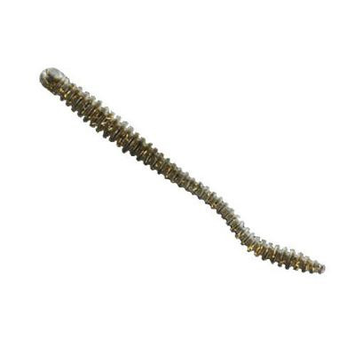 Силикон съедобный Nomura Glitter Rib Worm 120mm 3,5g Gold Glitter Back 6шт