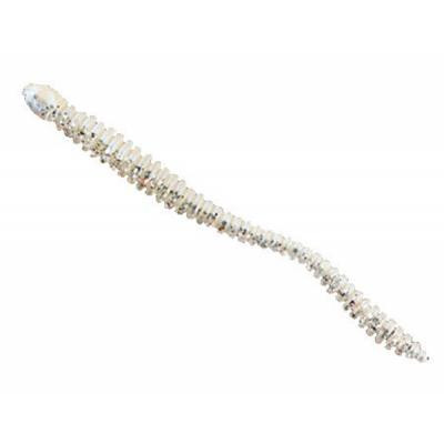 Силикон съедобный Nomura Glitter Rib Worm 120mm 3,5g Light Blue Silver Glitter 6шт