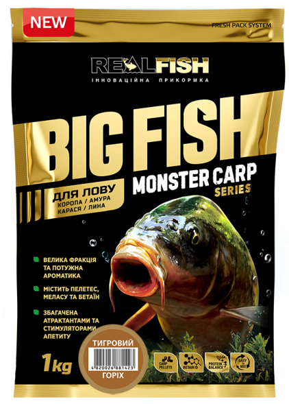 Прикормка Real Fish BigFish Тигровый Орех 1кг