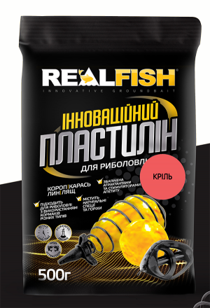 Пластилін Real Fish Кріль 0,5кг
