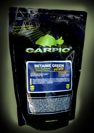 Пеллетс Carpio Betaine Green Pellets 6 мм 900 гр