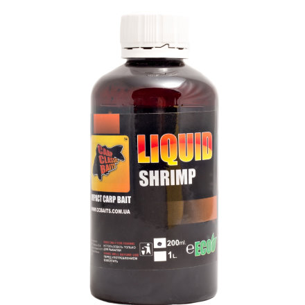 Жидкая питательная добавка CC Baits Liquid Fermented Shrimp, 200 ml