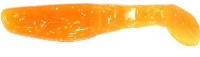 Віброхвіст Manns Predator 3 90мм помаранчевий з блискітками